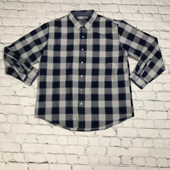 Blue Medium Square Button Down Shirt - Picture 6 of 9